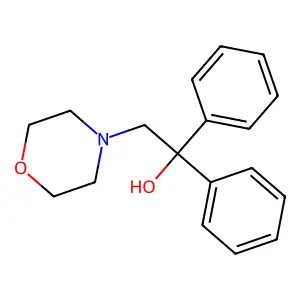 4-Morpholineethanol, alpha,alpha-diphenyl- structure