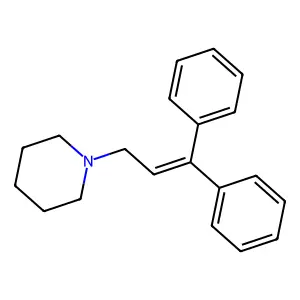 Piperidine, 1-(3,3-diphenylallyl)- structure