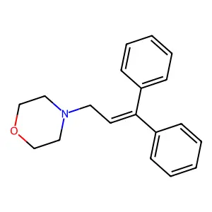 Morpholine, 4-(3,3-diphenylallyl)- structure