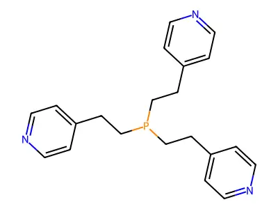 Pyridine, 4,4',4''-(phosphinylidynetri-2,1-ethanediyl)tris- structure
