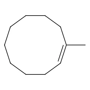 Cyclodecene, 1-methyl-, (E)- structure