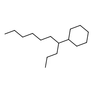 (1-Propylheptyl)cyclohexane structure