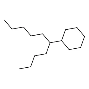 (1-Butylhexyl)cyclohexane structure