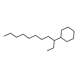 (1-Ethylnonyl)cyclohexane structure