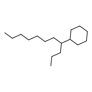 (1-Propyloctyl)cyclohexane structure