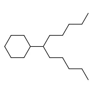 (1-Pentylhexyl)cyclohexane structure