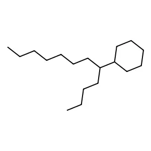 (1-Butyloctyl)cyclohexane structure