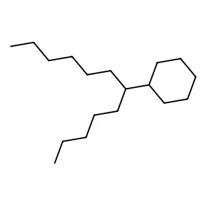 (1-Pentylheptyl)cyclohexane structure