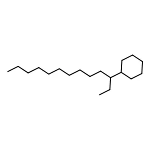 (1-Ethylundecyl)cyclohexane structure