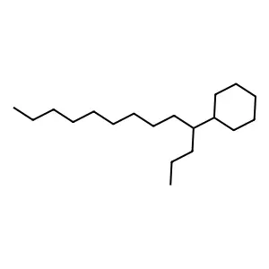 (1-Propyldecyl)cyclohexane structure