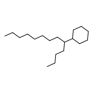 (1-Butylnonyl)cyclohexane structure