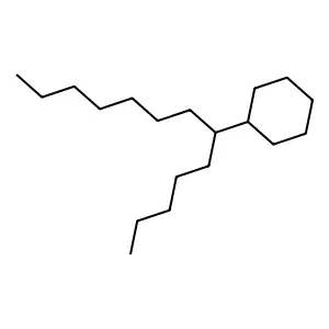 (1-Pentyloctyl)cyclohexane structure