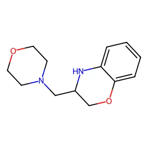 3,4-Dihydro-3-[(4-morpholinyl)methyl]-2H-1,4-benzoxazine structure