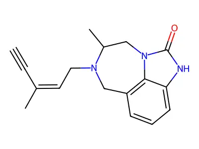 6(3Me-2-Penten-4-yn)TIBO-2-one structure