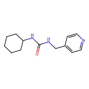 1-Cyclohexyl-3-(pyridin-4-ylmethyl)urea structure