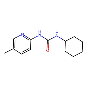 1-Cyclohexyl-3-(5-methylpyridin-2-yl)urea structure