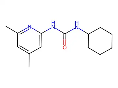 1-Cyclohexyl-3-(4,6-dimethylpyridin-2-yl)urea structure