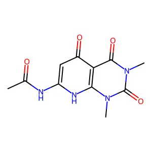N-(1,3-dimethyl-2,4,5-trioxo-1,2,3,4,5,8-hexahydropyrido[2,3-d]pyrimidin-7-yl)acetamide structure