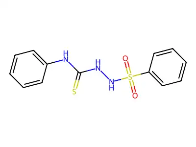 Benzenesulfonic acid, 2-((phenylamino)thioxomethyl)hydrazide structure
