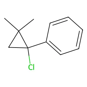(1-Chloro-2,2-dimethylcyclopropyl)benzene structure