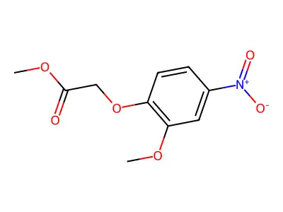 Methyl (2-methoxy-4-nitrophenoxy)acetate structure