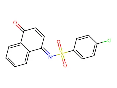 4-chloro-N-(4-oxonaphthalen-1-ylidene)benzenesulfonamide structure