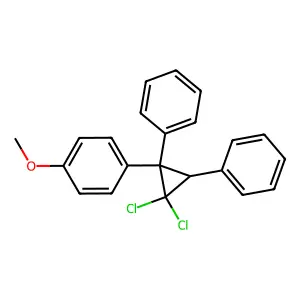 1,1-Dichloro-2,3-diphenyl-2-(4-methoxyphenyl)cyclopropane structure