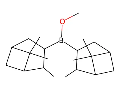 (+)-B-Methoxydiisopinocampheylborane structure