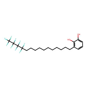 3-(Nonafluoropentadecyl)catechol structure