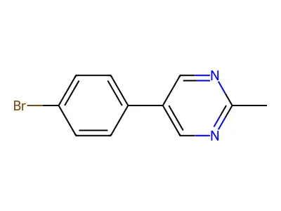 5-(4-Bromophenyl)-2-methylpyrimidine structure