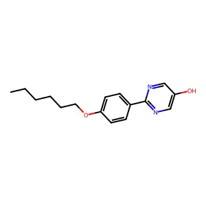 2-(4-Hexoxyphenyl)pyrimidin-5-ol structure