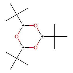 Boroxin, tris(1,1-dimethylethyl)- structure