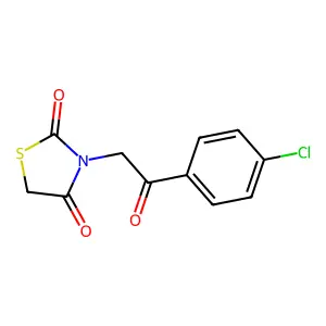 3-[2-(4-Chlorophenyl)-2-oxoethyl]-1,3-thiazolidine-2,4-dione structure