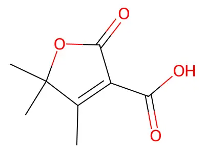 4,5,5-Trimethyl-2-oxo-2,5-dihydrofuran-3-carboxylic acid structure