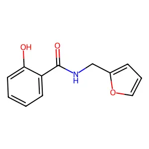 N-(furan-2-ylmethyl)-2-hydroxybenzamide structure