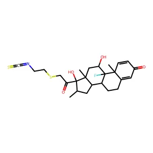 Dexamethasone 21-(beta-isothiocyanatoethyl)thioether structure