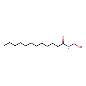 N-(羟甲基)十二烷酰胺 structure