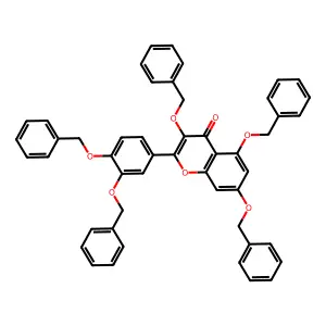 3,3',4',5,7-Pentabenzyloxyflavone structure