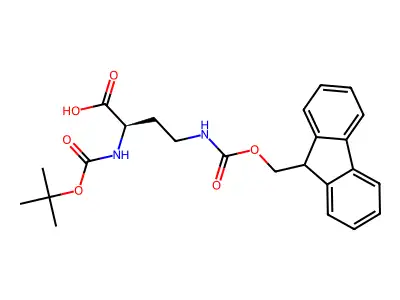 Boc-Dab(Fmoc)-OH structure