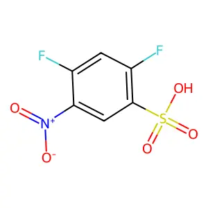 2,4-二氟-5-硝基苯磺酸 structure