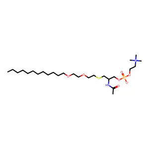 3,5,12,15-Tetraoxa-9-thia-4-phosphaheptacosan-1-aminium, 7-(acetylamino)-4-hydroxy-N,N,N-trimethyl-, inner salt, 4-oxide structure