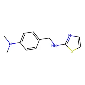 (4-Dimethylamino-benzyl)-thiazol-2-yl-amine structure
