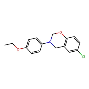 6-Chloro-3-(4-ethoxyphenyl)-2,4-dihydro-1,3-benzoxazine structure
