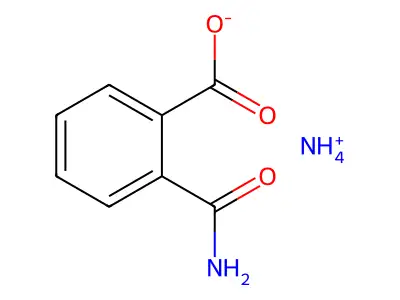 Ammonium 2-(aminocarbonyl)benzoate structure