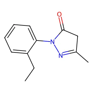 1-(o-Ethylphenyl)-3-methyl-2-pyrazolin-5-one structure