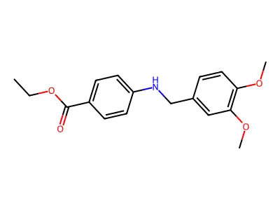 Ethyl 4-(3,4-dimethoxybenzylamino)benzoate structure