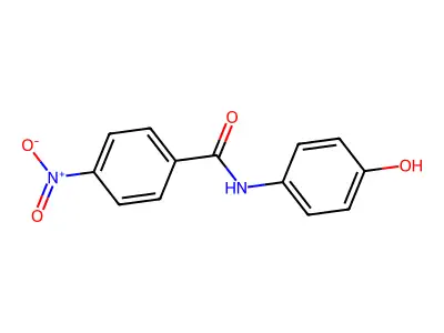 N-(4-hydroxyphenyl)-4-nitrobenzamide structure