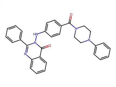 Piperazine, 1-(4-((4-oxo-2-phenyl-3(4H)quinazolinyl)amino)benzoyl)-4-phenyl- structure