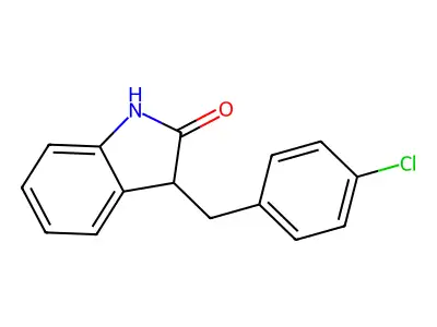 3-(4-Chlorobenzyl)-1,3-dihydroindol-2-one structure