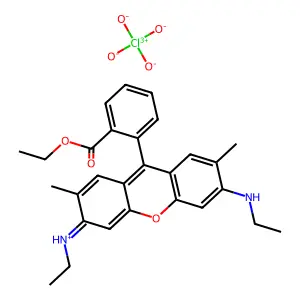 罗丹明6G高氯酸盐 structure